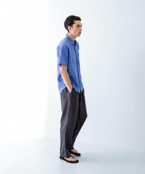 URBAN RESEARCH(アーバンリサーチ)の「LINEN SHORT-SLEEVE SHIRTS(シャツ/ブラウス・メンズ・ブルー系その他/ホワイト/ブラウン/ブルー・SMALL/MEDIUM/LARGE)」の20枚目の写真