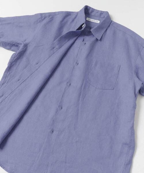 URBAN RESEARCH（アーバンリサーチ）の「LINEN SHORT-SLEEVE SHIRTS（シャツ/ブラウス・メンズ・ブルー系その他/ホワイト/ブラウン/ブルー・SMALL/MEDIUM/LARGE）」の21枚目の写真