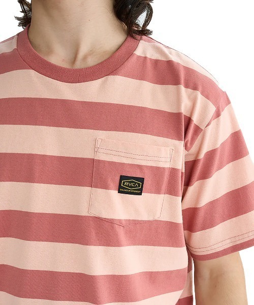RVCA(ルーカ)の「RVCA メンズ MALONE SS Tシャツ 【2025年夏モデル】/ルーカボーダー半袖Tシャツ(Tシャツ/カットソー・メンズ・グリーン系その他/レッド系その他/グレー系その他・LARGE/SMALL/MEDIUM/X-LARGE)」の13枚目の写真