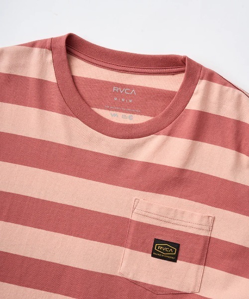 RVCA(ルーカ)の「RVCA メンズ MALONE SS Tシャツ 【2025年夏モデル】/ルーカボーダー半袖Tシャツ(Tシャツ/カットソー・メンズ・グリーン系その他/レッド系その他/グレー系その他・LARGE/SMALL/MEDIUM/X-LARGE)」の14枚目の写真