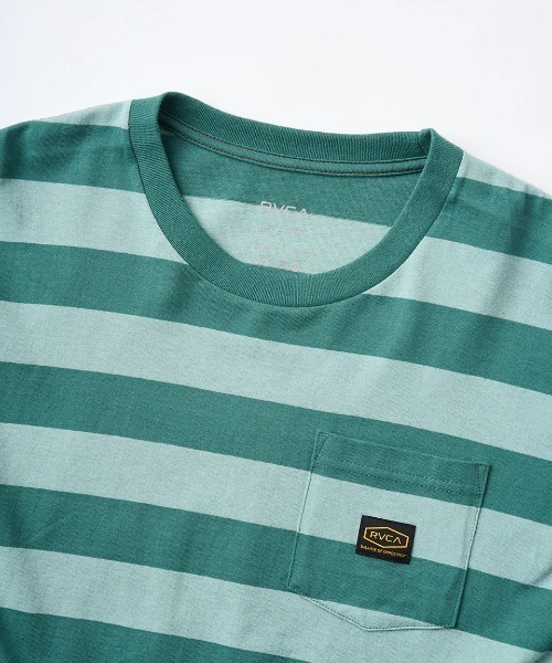 RVCA(ルーカ)の「RVCA メンズ MALONE SS Tシャツ 【2025年夏モデル】/ルーカボーダー半袖Tシャツ(Tシャツ/カットソー・メンズ・グリーン系その他/レッド系その他/グレー系その他・LARGE/SMALL/MEDIUM/X-LARGE)」の11枚目の写真