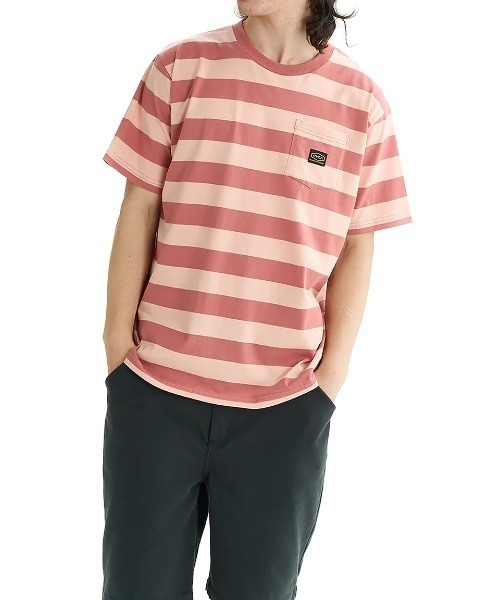 RVCA(ルーカ)の「RVCA メンズ MALONE SS Tシャツ 【2025年夏モデル】/ルーカボーダー半袖Tシャツ(Tシャツ/カットソー・メンズ・グリーン系その他/レッド系その他/グレー系その他・LARGE/SMALL/MEDIUM/X-LARGE)」の16枚目の写真
