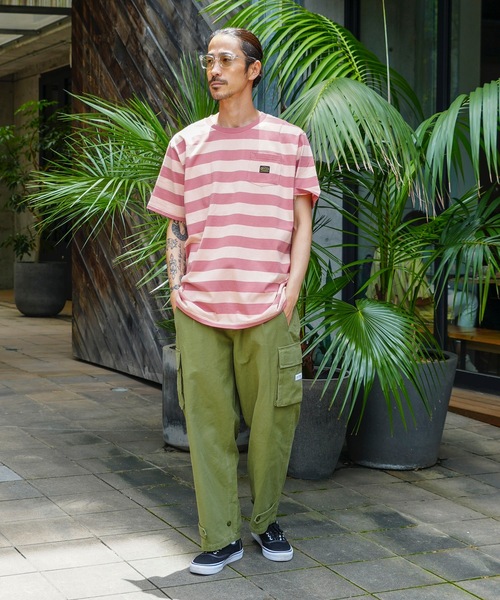 RVCA(ルーカ)の「RVCA メンズ MALONE SS Tシャツ 【2025年夏モデル】/ルーカボーダー半袖Tシャツ(Tシャツ/カットソー・メンズ・グリーン系その他/レッド系その他/グレー系その他・LARGE/SMALL/MEDIUM/X-LARGE)」の22枚目の写真