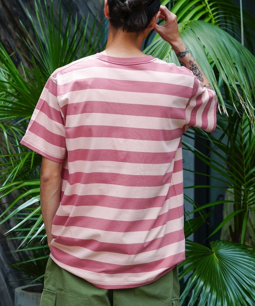 RVCA(ルーカ)の「RVCA メンズ MALONE SS Tシャツ 【2025年夏モデル】/ルーカボーダー半袖Tシャツ(Tシャツ/カットソー・メンズ・グリーン系その他/レッド系その他/グレー系その他・LARGE/SMALL/MEDIUM/X-LARGE)」の18枚目の写真