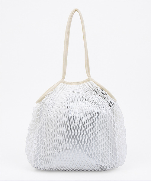 MED NET TOTE BAG フィッシュネットシルバーホイル（トート