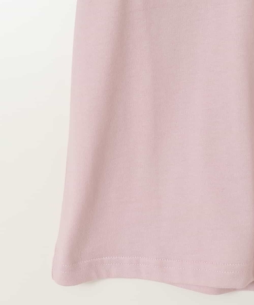 a.v.v（アーヴェヴェ）の「【接触冷感/ジメジメ対策/毛玉になりにくい/安心の綿100％/イージーケア】[100-130]ロゴ刺繍ゆるTシャツ（Tシャツ/カットソー・キッズ・ブラック/ホワイト/ライトピンク/ミント・100/110/120/130）」の9枚目の写真