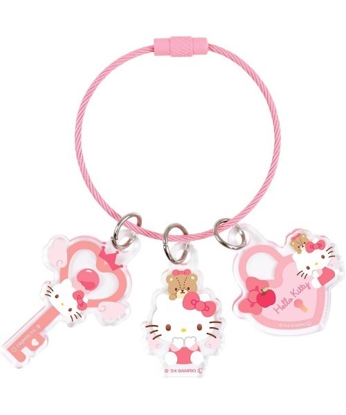 sanrio（サンリオ）の「【 sanrio 】 サンリオキャラクターズ エンジェルワイヤーキーリング 25S4（キーケース/キーアクセサリー・レディース・パープル/ピンク/ブルー/グリーン・FREE）」の4枚目の写真