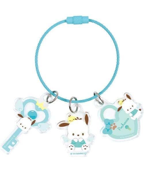 sanrio（サンリオ）の「【 sanrio 】 サンリオキャラクターズ エンジェルワイヤーキーリング 25S4（キーケース/キーアクセサリー・レディース・パープル/ピンク/ブルー/グリーン・FREE）」の2枚目の写真