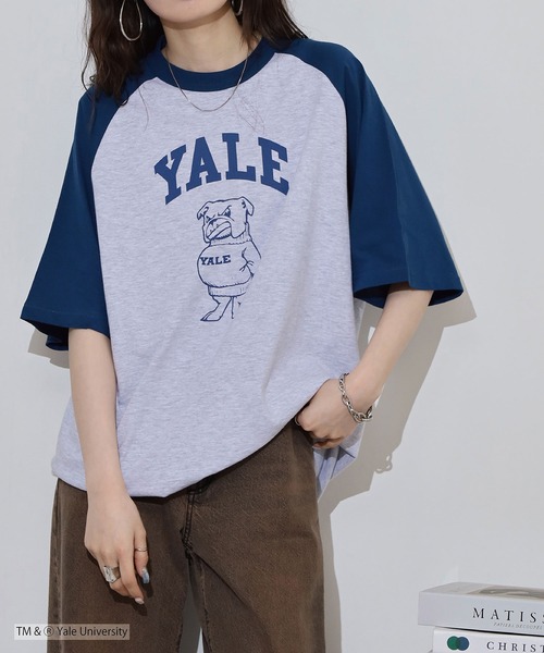 FUNALIVE(ファンアライブ)の「OVERSIZED RAGLAN T-SHIRT カレッジ ラグラン(Tシャツ/カットソー・メンズ・ネイビー/グリーン・L/M)」の21枚目の写真