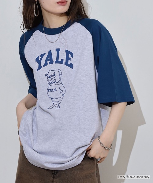 FUNALIVE(ファンアライブ)の「OVERSIZED RAGLAN T-SHIRT カレッジ ラグラン(Tシャツ/カットソー・メンズ・ネイビー/グリーン・L/M)」の20枚目の写真