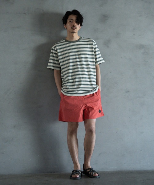 RATTLE TRAP（ラトルトラップ）の「ジャガードボーダーTシャツ（Tシャツ/カットソー・メンズ・ホワイト系/グリーン系・M/L）」の3枚目の写真