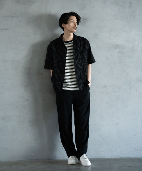 RATTLE TRAP（ラトルトラップ）の「ジャガードボーダーTシャツ（Tシャツ/カットソー・メンズ・ホワイト系/グリーン系・M/L）」の4枚目の写真