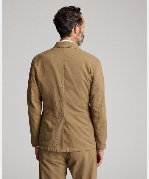 RRL(ダブル アール エル)の「アンコンストラクテッド コットンリネン スポーツ コート(テーラードジャケット・メンズ・ブラウン・XL/L/M/S/XS/XXL)」の4枚目の写真