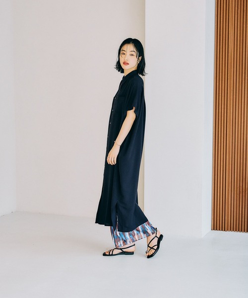 LEPSIM（レプシィム）の「マルチメリットカルゼワンピースSS　290270（ワンピース・レディース・ベージュ/オレンジ/チャコールグレー/ネイビー・FREE）」の18枚目の写真