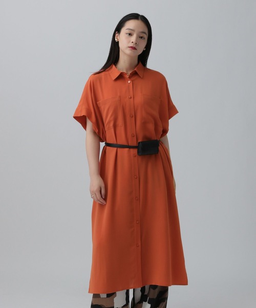 ワンピース Reformation S/M セール】マルチメリットカルゼ長袖ワンピース 242484