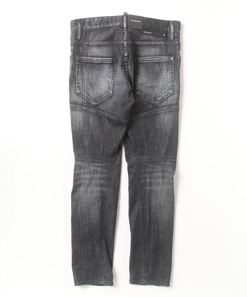 DSQUARED2（ディースクエアード）の「Tidy Biker Jean Black Brushed Steel Wash/0242（デニムパンツ・メンズ・ブラック・46/42/44）」の2枚目の写真