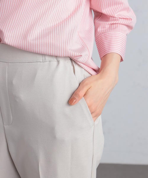 GALLORIA(ギャローリア)の「【キレメクパンツ】2wayストレッチ さらっと快適 麻調テーパードパンツ(その他パンツ・レディース・ライトベージュ/スモークピンク/ブラック/ネイビー・LL/S/M/L)」の11枚目の写真