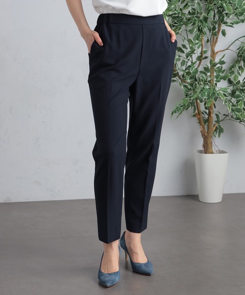 GALLORIA(ギャローリア)の「【キレメクパンツ】2wayストレッチ さらっと快適 麻調テーパードパンツ(その他パンツ・レディース・ライトベージュ/スモークピンク/ブラック/ネイビー・LL/S/M/L)」の13枚目の写真
