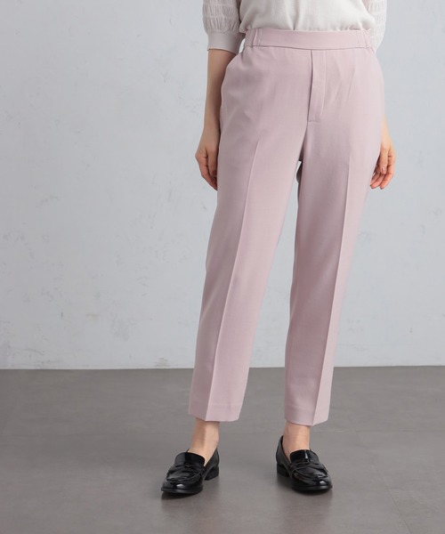 GALLORIA(ギャローリア)の「【キレメクパンツ】2wayストレッチ さらっと快適 麻調テーパードパンツ(その他パンツ・レディース・ライトベージュ/スモークピンク/ブラック/ネイビー・LL/S/M/L)」の17枚目の写真