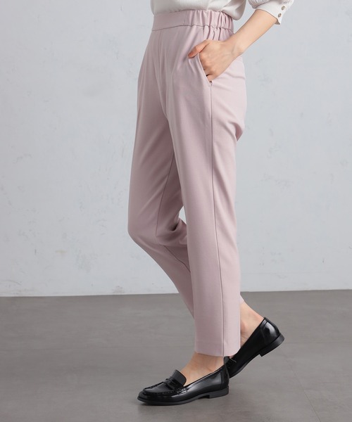 GALLORIA(ギャローリア)の「【キレメクパンツ】2wayストレッチ さらっと快適 麻調テーパードパンツ(その他パンツ・レディース・ライトベージュ/スモークピンク/ブラック/ネイビー・LL/S/M/L)」の18枚目の写真