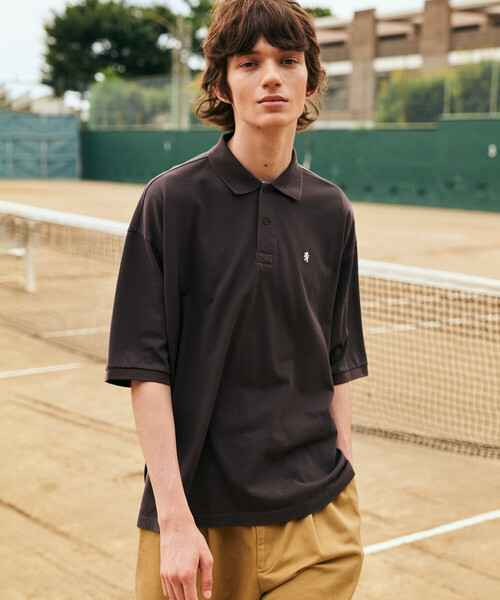 GYMPHLEX（ジムフレックス）の「Gymphlex | ハイゲージカノコ ポロシャツ MEN（ポロシャツ・メンズ・オフホワイト/ダークグリーン/キャメル/ダークブラウン・M/L）」の15枚目の写真
