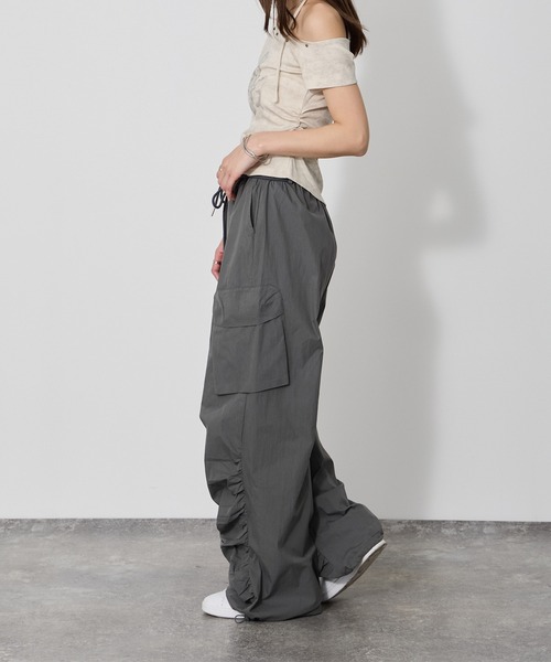 セール】Volume-hem cargo pants / 裾クシュクシュボリューム