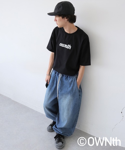 antiqua（アンティカ）の「裾ドロストデザインデニムバルーンパンツ（デニムパンツ・レディース・ブルー系その他・ONESIZE）」の13枚目の写真