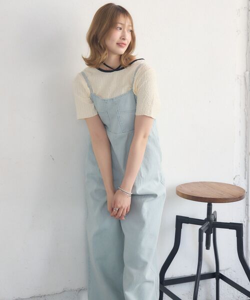 RETRO GIRL(レトロガール)の「アソートワイドサロペット(その他パンツ・レディース・ケミカルウォッシュ/ブルー系その他5/ブラック・FREE)」の22枚目の写真