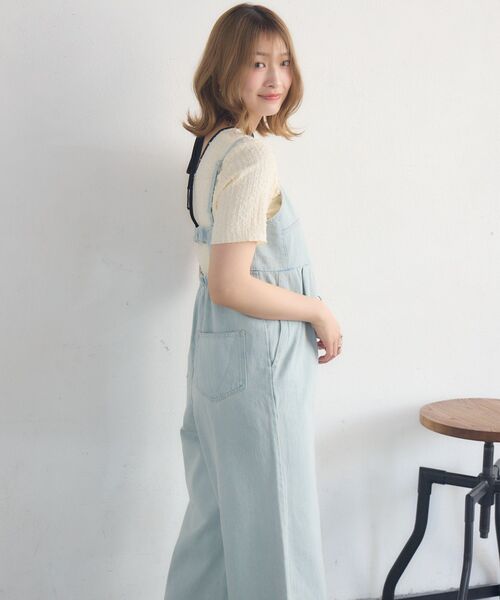 RETRO GIRL(レトロガール)の「アソートワイドサロペット(その他パンツ・レディース・ケミカルウォッシュ/ブルー系その他5/ブラック・FREE)」の21枚目の写真