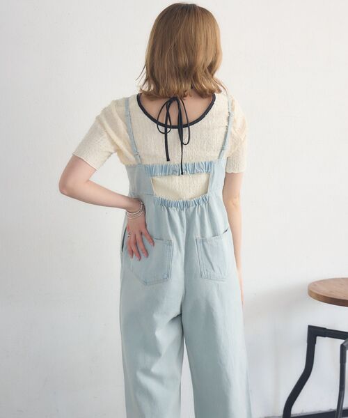 RETRO GIRL(レトロガール)の「アソートワイドサロペット(その他パンツ・レディース・ケミカルウォッシュ/ブルー系その他5/ブラック・FREE)」の19枚目の写真