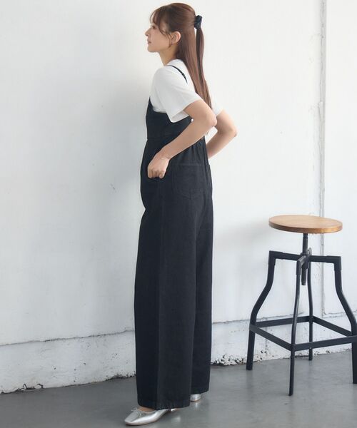 RETRO GIRL(レトロガール)の「アソートワイドサロペット(その他パンツ・レディース・ケミカルウォッシュ/ブルー系その他5/ブラック・FREE)」の15枚目の写真