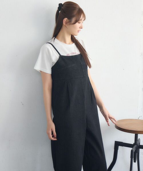 RETRO GIRL(レトロガール)の「アソートワイドサロペット(その他パンツ・レディース・ケミカルウォッシュ/ブルー系その他5/ブラック・FREE)」の12枚目の写真