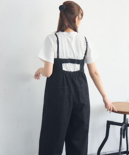 RETRO GIRL(レトロガール)の「アソートワイドサロペット(その他パンツ・レディース・ケミカルウォッシュ/ブルー系その他5/ブラック・FREE)」の10枚目の写真