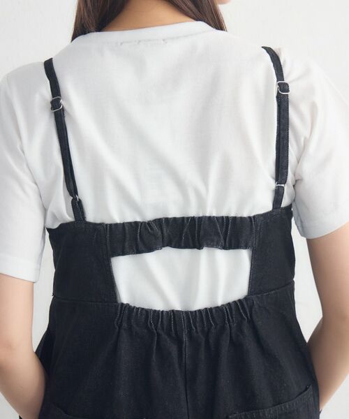 RETRO GIRL(レトロガール)の「アソートワイドサロペット(その他パンツ・レディース・ケミカルウォッシュ/ブルー系その他5/ブラック・FREE)」の7枚目の写真