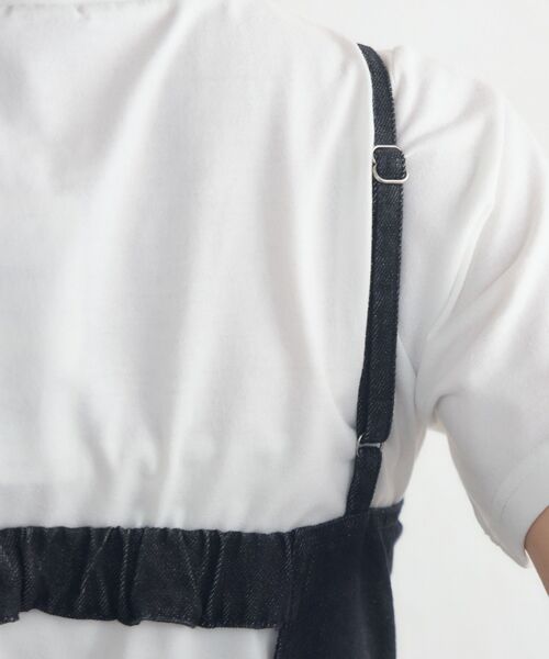 RETRO GIRL(レトロガール)の「アソートワイドサロペット(その他パンツ・レディース・ケミカルウォッシュ/ブルー系その他5/ブラック・FREE)」の6枚目の写真