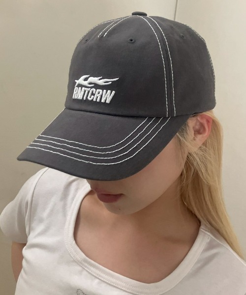 ROMANTIC CROWN★Unisex★SPLASH PAINTING BALL CAP_3色 A'GEM/9 × .kom 『ROMANTIC CROWN/ロマンティック クラウン