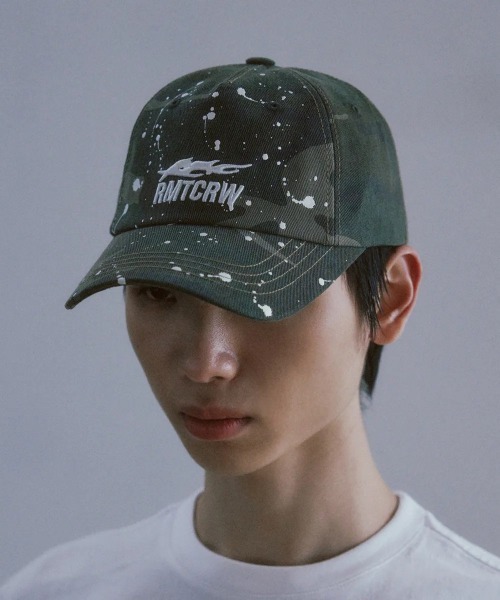 [ROMANTIC CROWN] SPLASH PAINTING BALL CAP /追跡付 A'GEM/9 × .kom 『ROMANTIC CROWN/ロマンティック クラウン