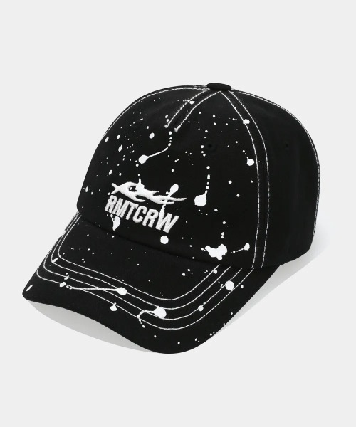 ROMANTIC CROWN（ロマンティッククラウン）の「A'GEM/9 × .kom 『ROMANTIC CROWN/ロマンティック クラウン』 SPLASH PAINTING BALL CAP/スプラッシュペインティングボールキャップ（キャップ・メンズ・ブラック/チャコールグレー/オレンジ/グリーン・FREE）」の5枚目の写真