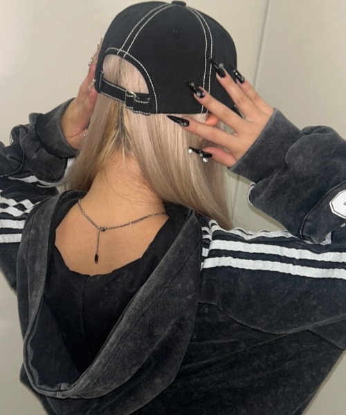 ROMANTIC CROWN（ロマンティッククラウン）の「A'GEM/9 × .kom 『ROMANTIC CROWN/ロマンティック クラウン』 SPLASH PAINTING BALL CAP/スプラッシュペインティングボールキャップ（キャップ・メンズ・ブラック/チャコールグレー/オレンジ/グリーン・FREE）」の22枚目の写真