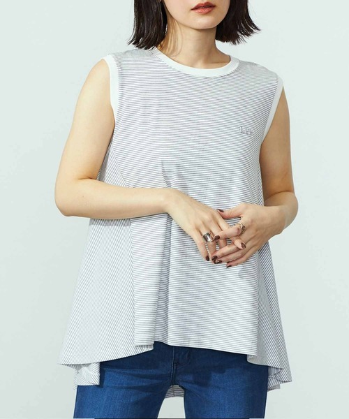 ノースリーブフレアーTシャツ セール】Lee/リー ノースリーブフレアーTシャツ ノースリーブ