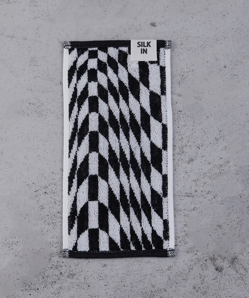 WITH OR WITHOUT（ウィズオアウィズアウト）の「CHECK MINI TOWEL/チェックミニタオル（タオル・メンズ・グリーン系その他/ブラック系その他・FREE）」の2枚目の写真