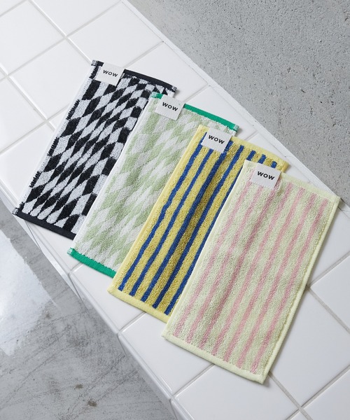 WITH OR WITHOUT（ウィズオアウィズアウト）の「CHECK MINI TOWEL/チェックミニタオル（タオル・メンズ・グリーン系その他/ブラック系その他・FREE）」の8枚目の写真