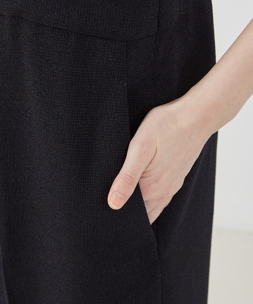 abahouse mavie（アバハウスマヴィ）の「【セットアップ対応】ライトツィードサスペンダーパンツ（その他パンツ・レディース・ネイビー/アイボリー/グレイッシュベージュ・38/36）」の19枚目の写真