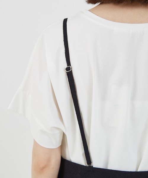abahouse mavie（アバハウスマヴィ）の「【セットアップ対応】ライトツィードサスペンダーパンツ（その他パンツ・レディース・ネイビー/アイボリー/グレイッシュベージュ・38/36）」の16枚目の写真