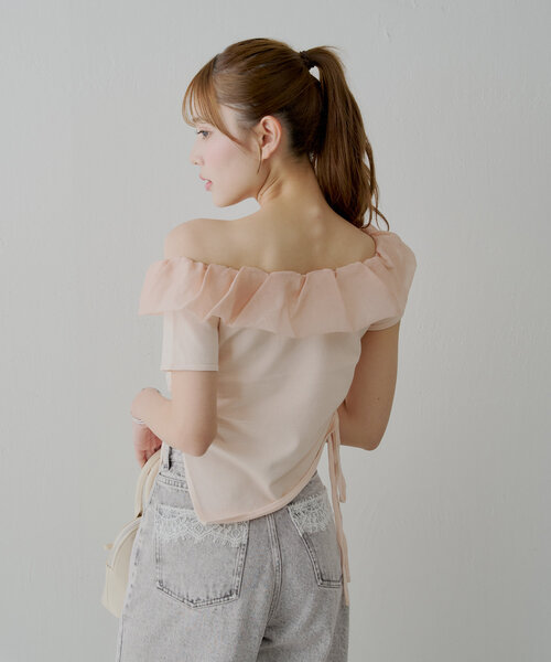 AP STUDIO アパルトモン バックギャザーニット AP STUDIO アパルトモン バックギャザーニット