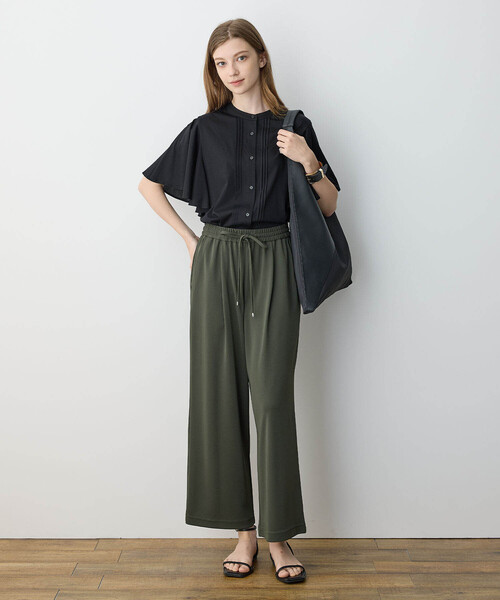 LE SOUK HOLIDAY(ルスークホリデー)の「2025年春夏【接触冷感】EASY ELEGANCEフリルブラウス(Tシャツ/カットソー・レディース・オフホワイト/ブラック/ブラウン・L/M)」の19枚目の写真
