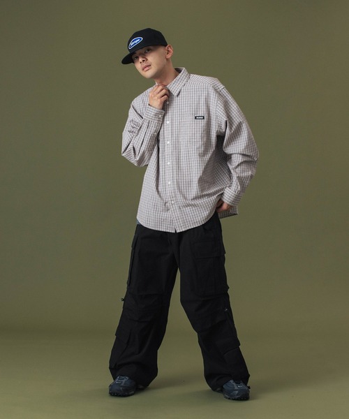 XLARGE（エクストララージ）の「OVAL LOGO TRUCKER CAP（キャップ・メンズ・ブラウン/ブラック/ライトブルー・ONE SIZE）」の4枚目の写真