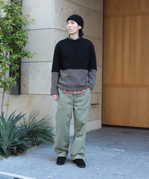 OMNIGOD（オムニゴッド）の「[ OMNIGOD mens / オムニゴッド ] ヘリンボーン イージーベイカーパンツ（その他パンツ・メンズ・オリーブ・3/2）」の20枚目の写真