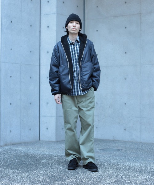 OMNIGOD mens / オムニゴッド ] ヘリンボーン イージーベイカーパンツ