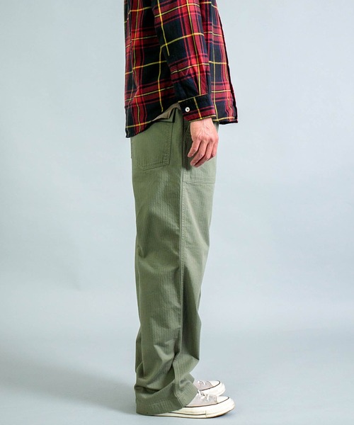 OMNIGOD（オムニゴッド）の「[ OMNIGOD mens / オムニゴッド ] ヘリンボーン イージーベイカーパンツ（その他パンツ・メンズ・オリーブ・3/2）」の8枚目の写真